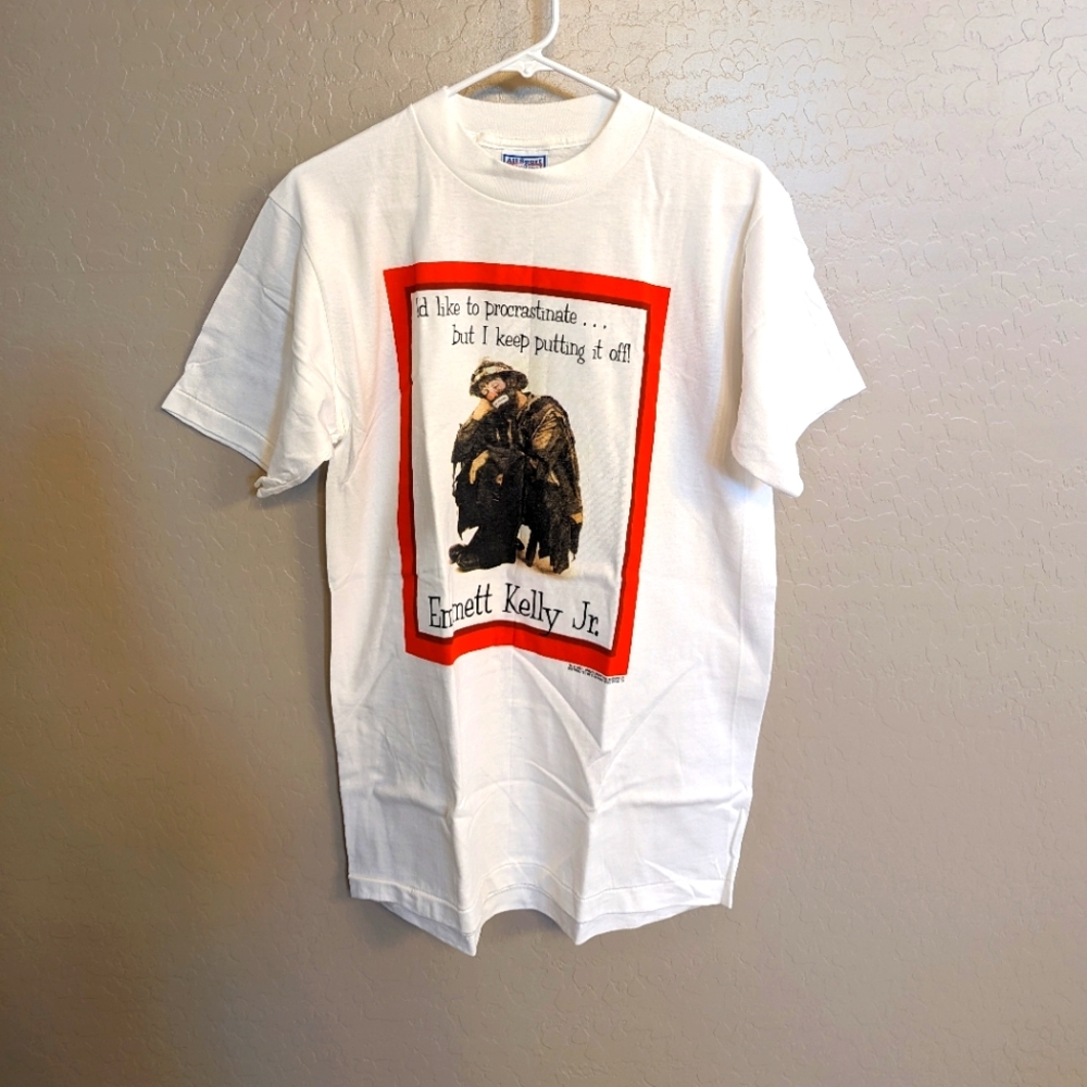 Emmett Kelly Jr. Collectible Clown T-Shirt NEVER USED Vintage - 1997 Medium🤡